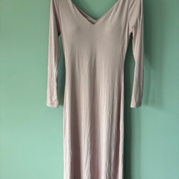 NWT OGL Pale Pink Maxi Brami Dress, Built in Bra - Picture 1 of 4